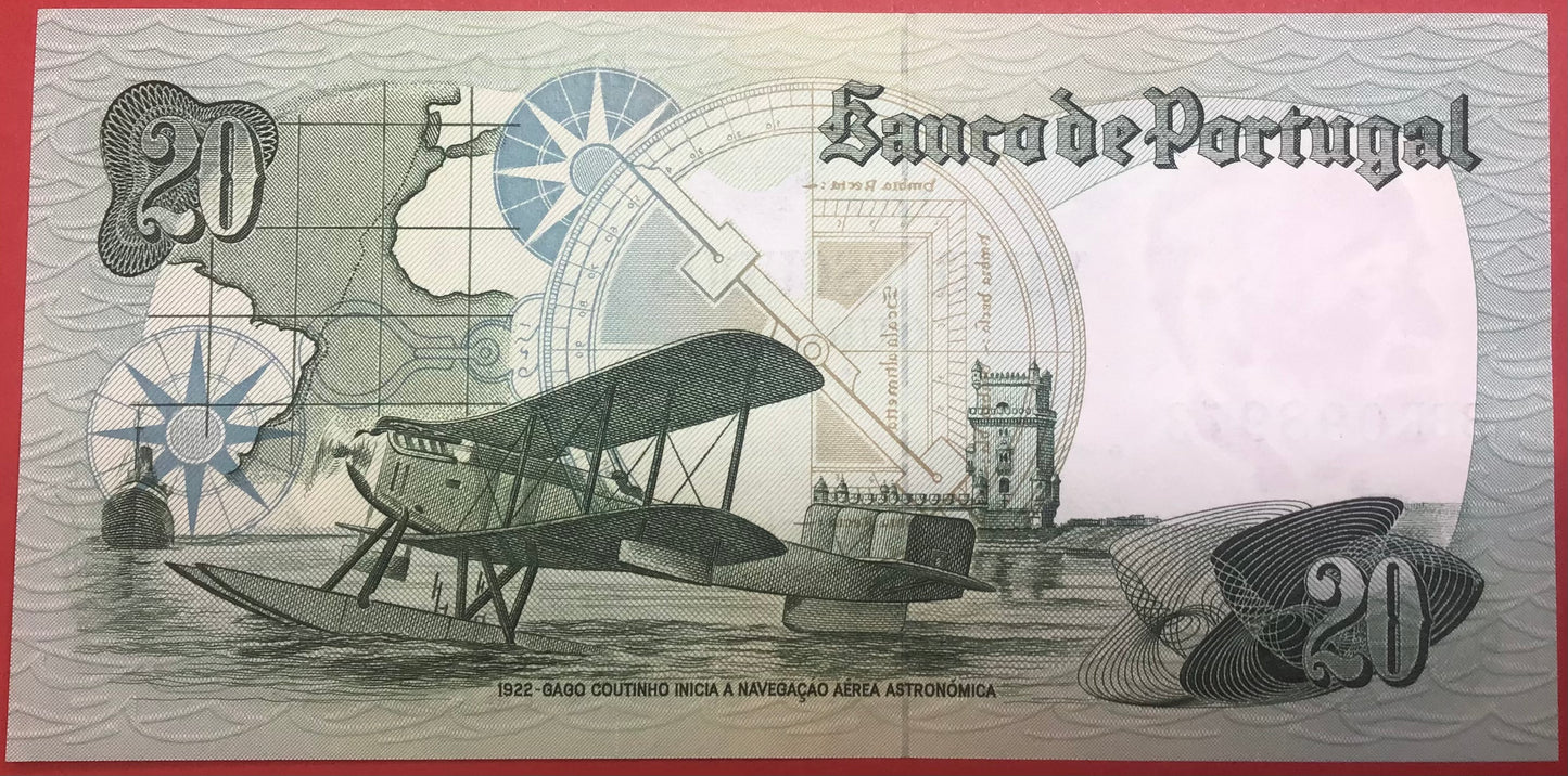 Portugal - 20 Escudos 4.10.1978 P#176b Kvalitet 0