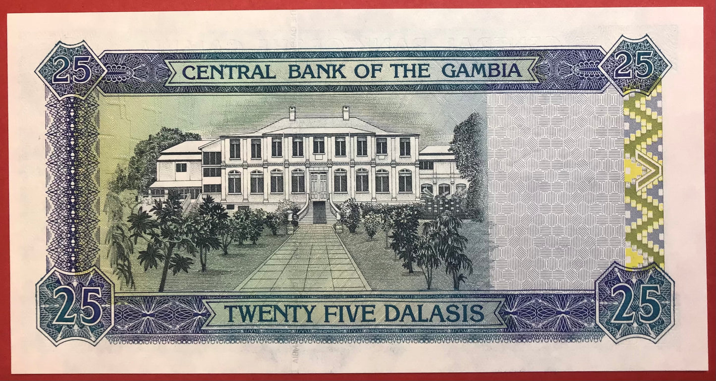 Gambia - 25 Dalasis (2001-05) P#27a Kvalitet 0
