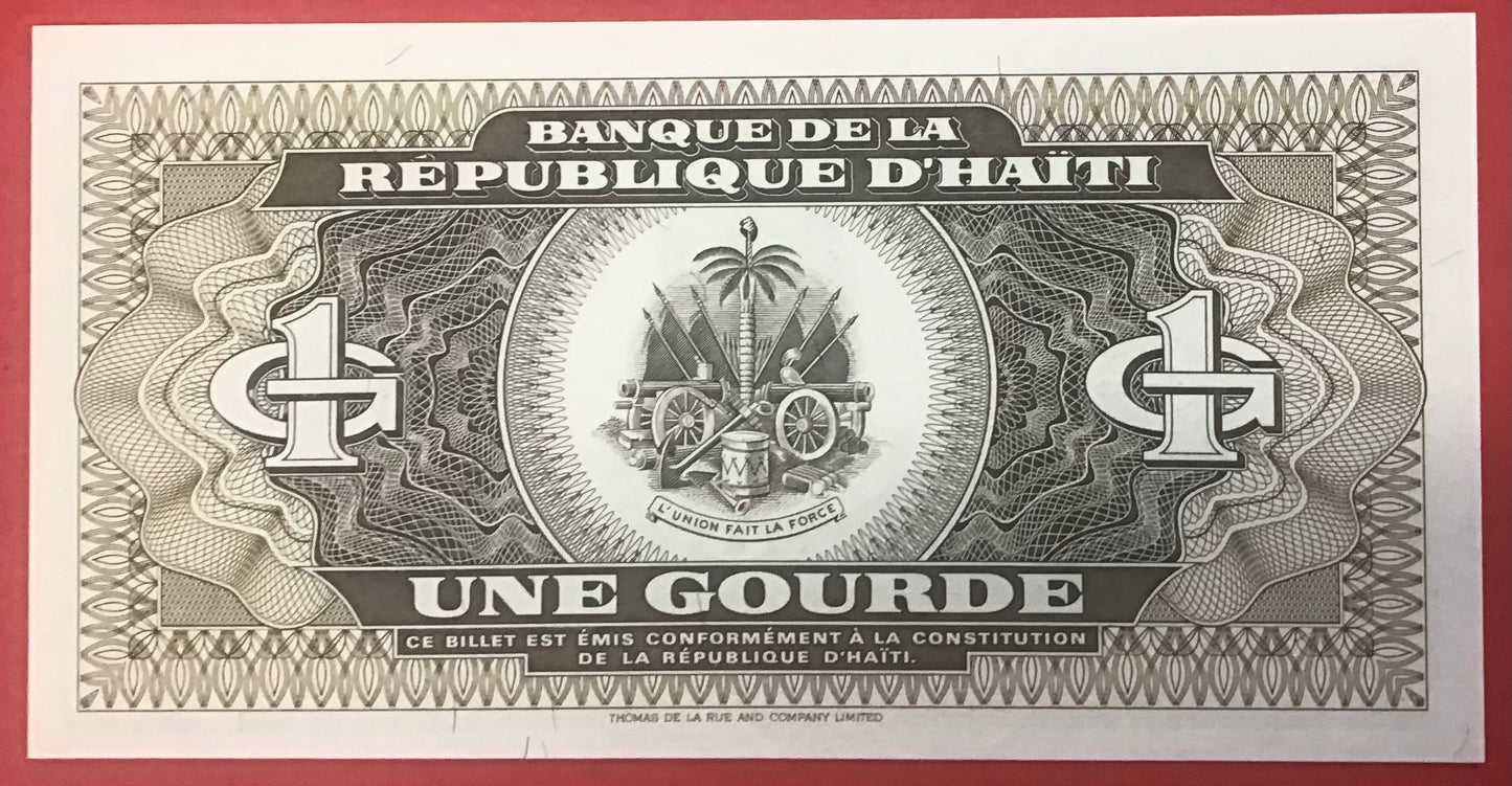 Haiti - 1 Gourde 1992 P#259a Kvalitet 0