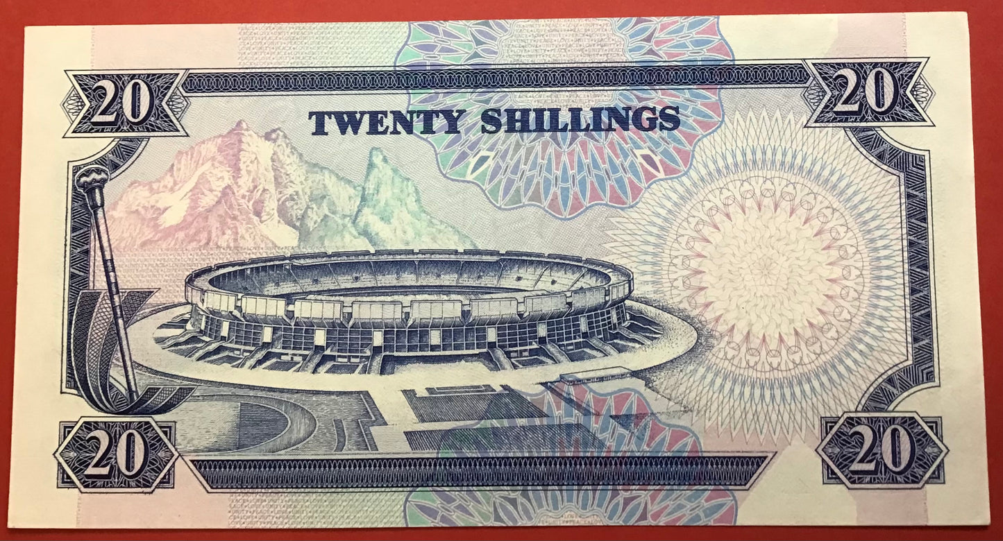 Kenya - 20 Shillings 2.1.1992 P#25e Kvalitet 0