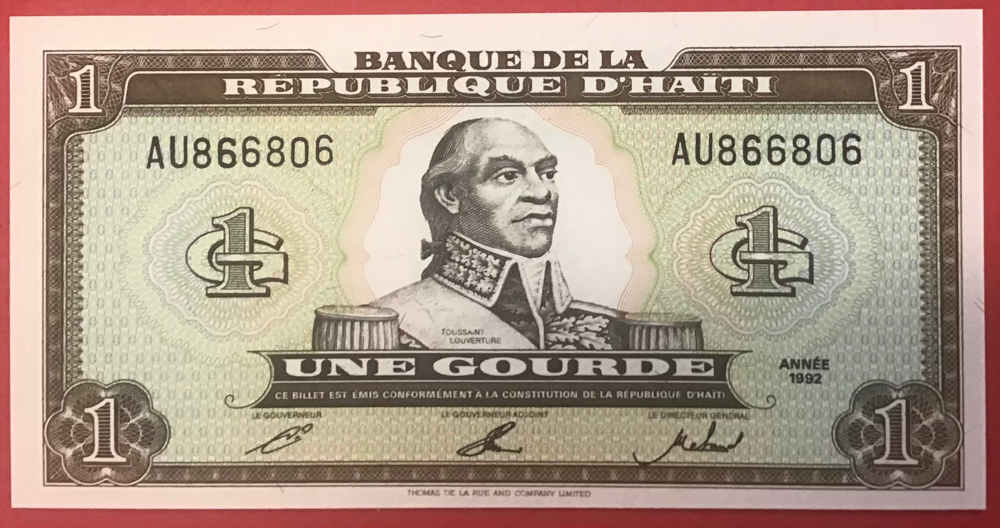 Haiti - 1 Gourde 1992 P#259a Kvalitet 0