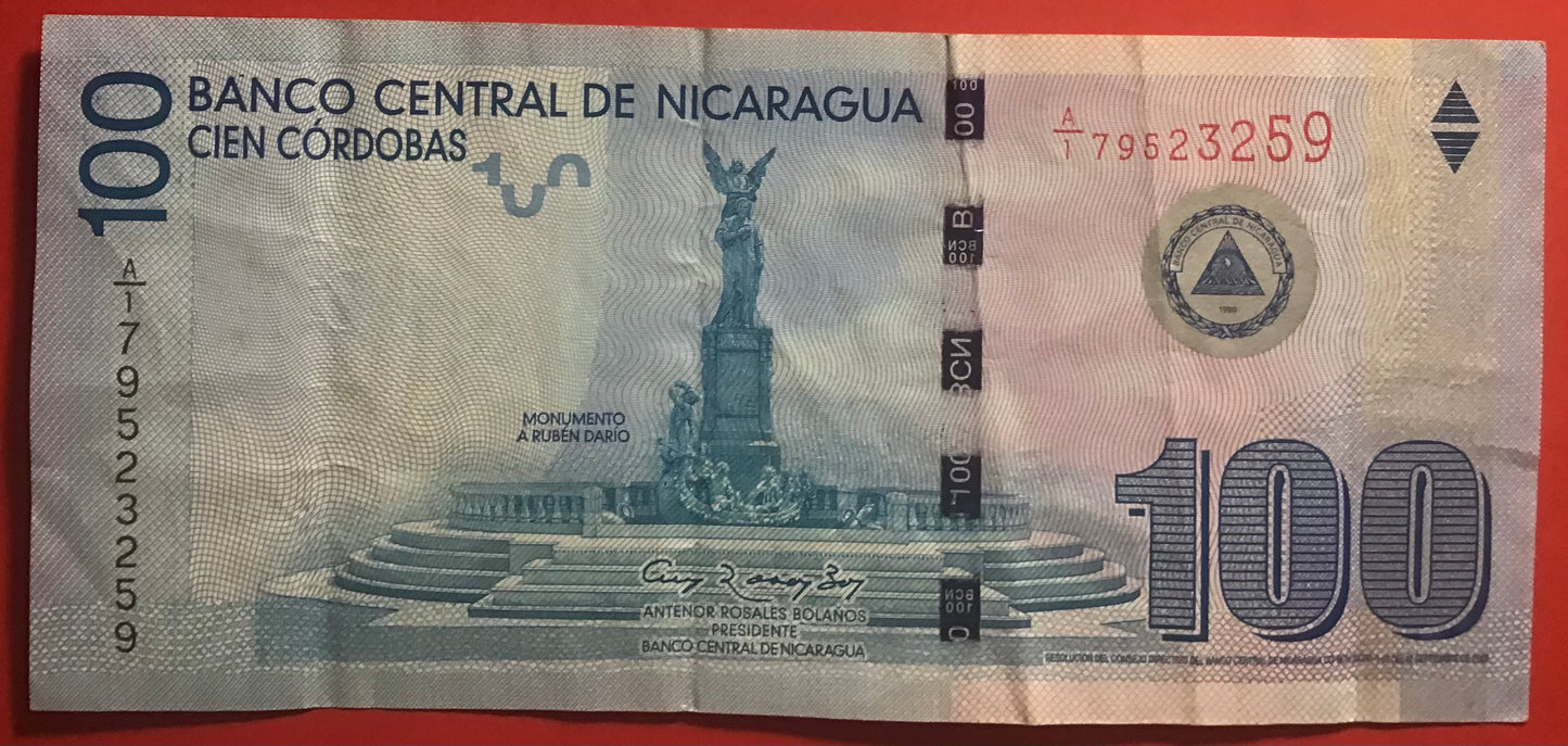 Nicaragua - 100 Córdobas 2012 P#208a Kvalitet 1+