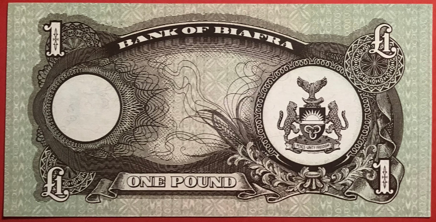 Biafra - 1 Pound (1968-69) P#5a Kvalitet 0