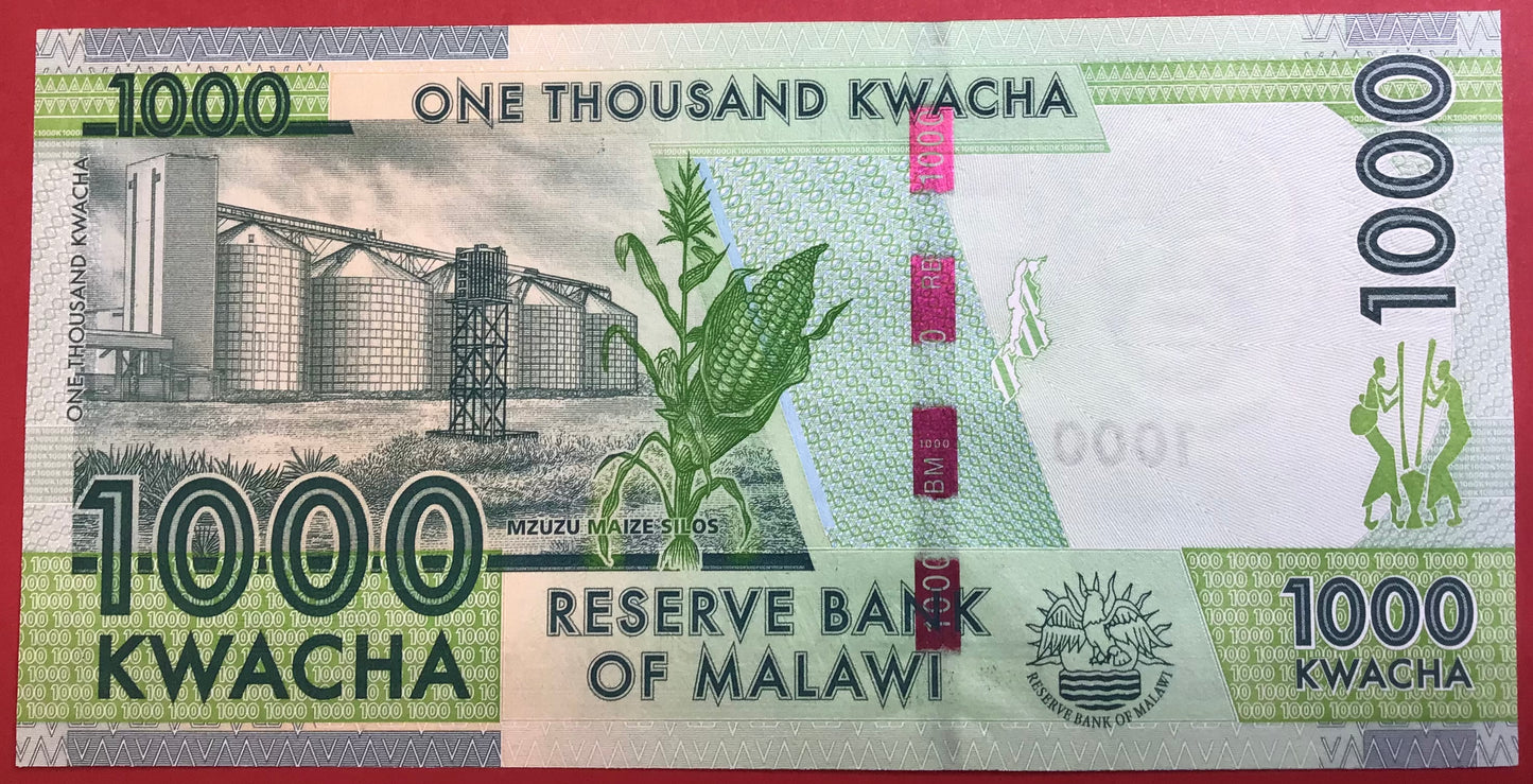 Malawi - 1000 Kwacha 1.1.2013 P#62b Kvalitet 0