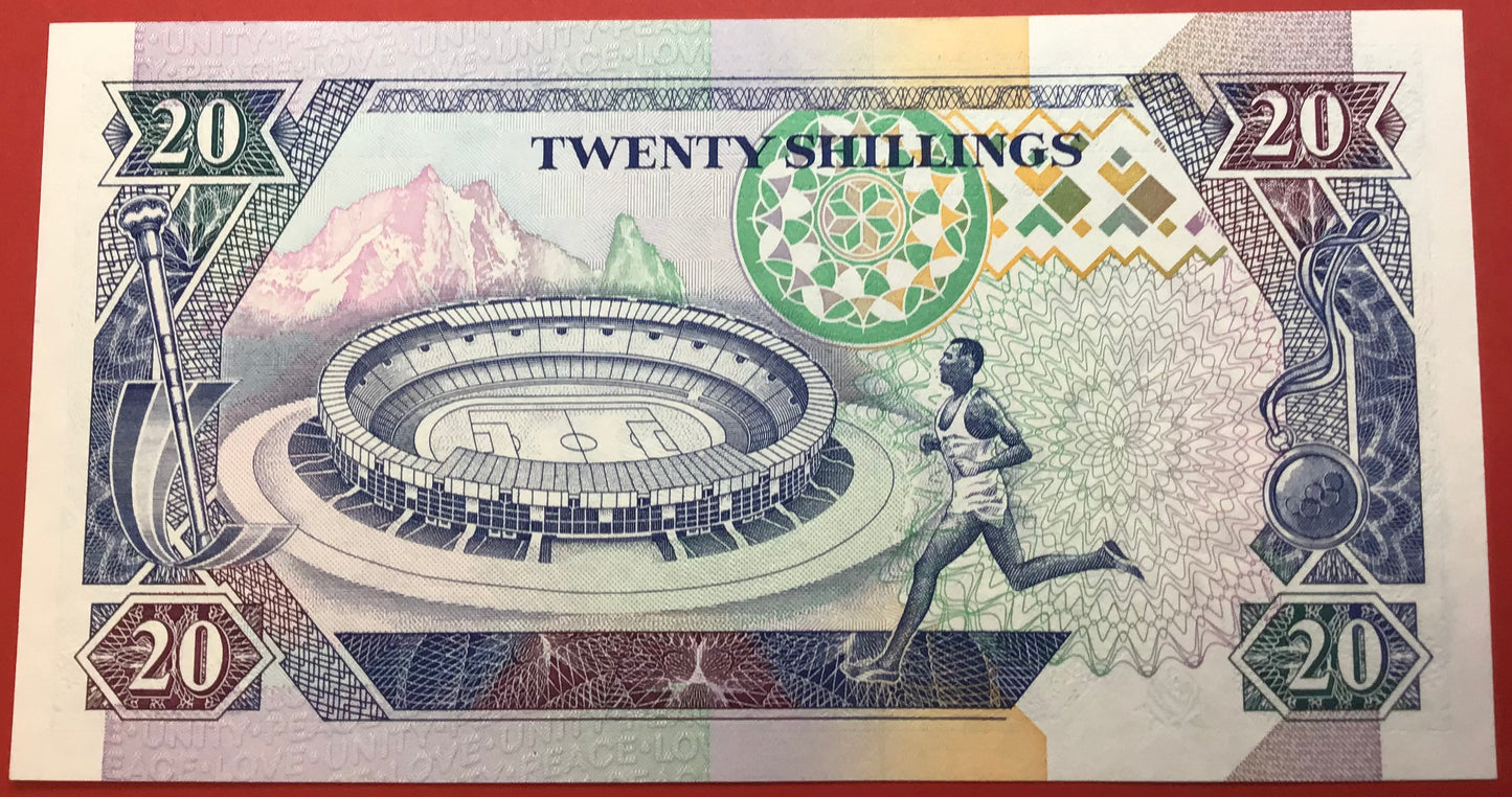 Kenya - 20 Shillings 1.1.1994 P#31b Kvalitet 0