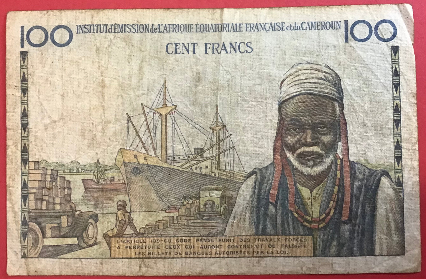 Equatorial African States - 100 Francs (1961-62) P#1f Kvalitet 1-/1