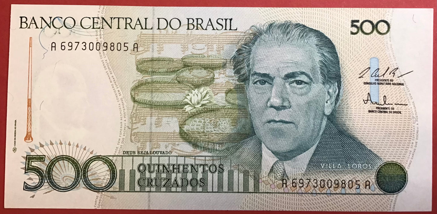 Brazil - 500 Cruzados 1987 P#212c Kvalitet 0