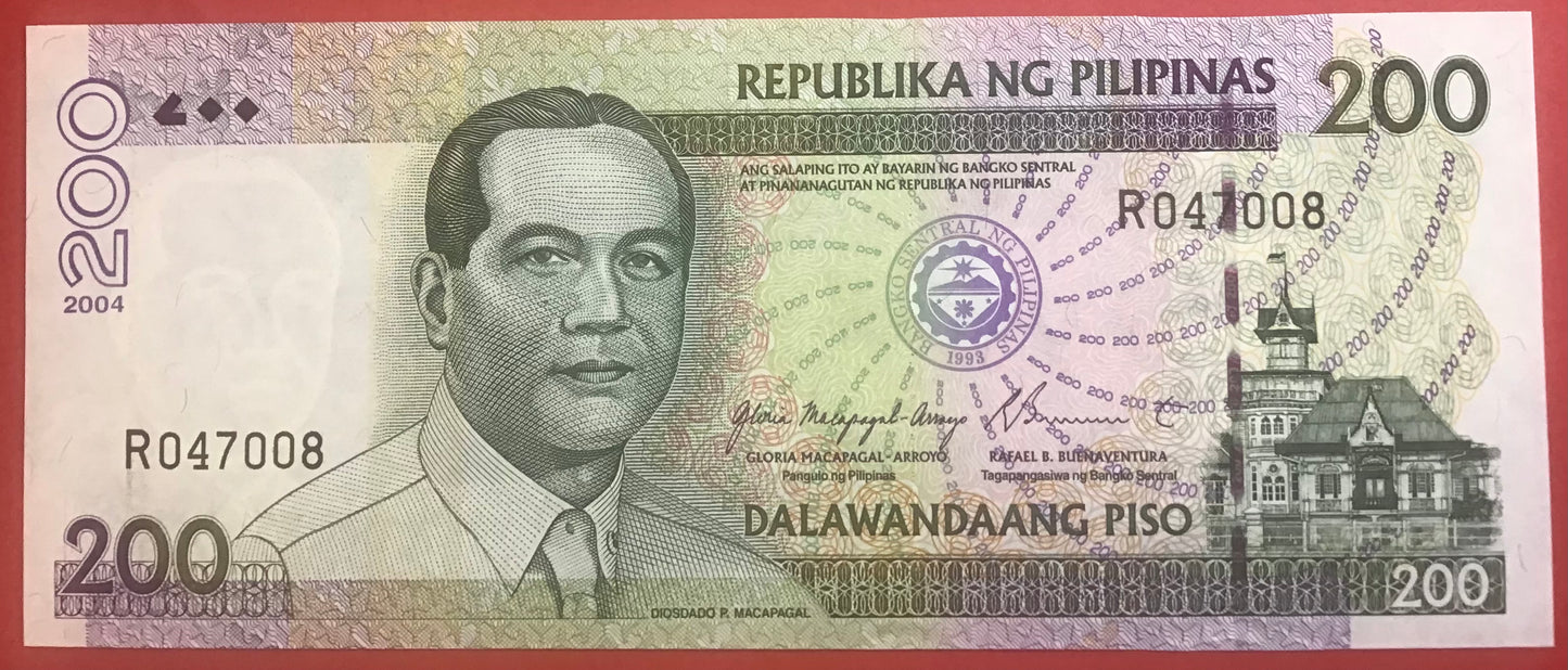 Philippines - 200 Piso 2004 P#195a Kvalitet 0