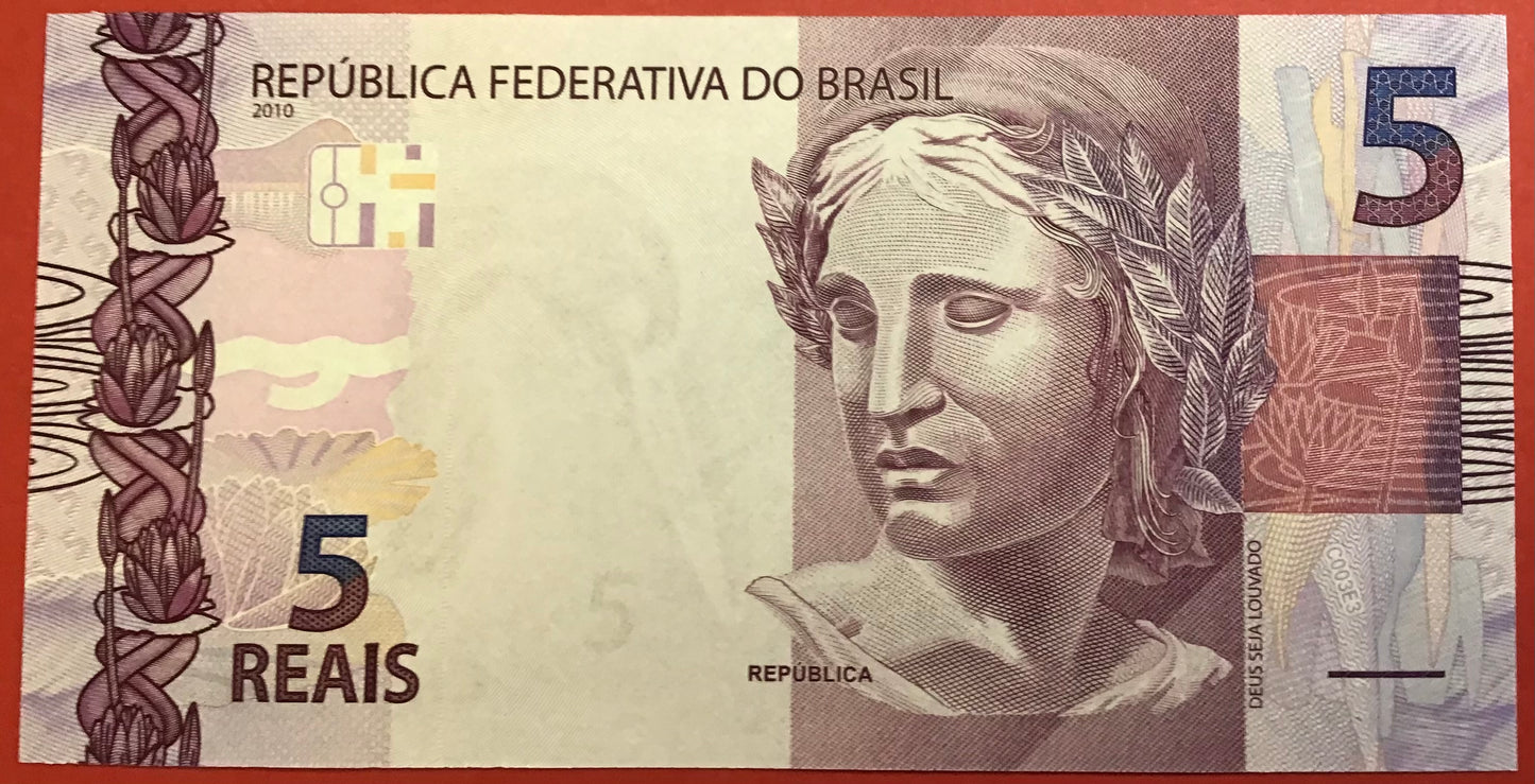 Brazil - 5 Reals 2010 P#253 Kvalitet 0