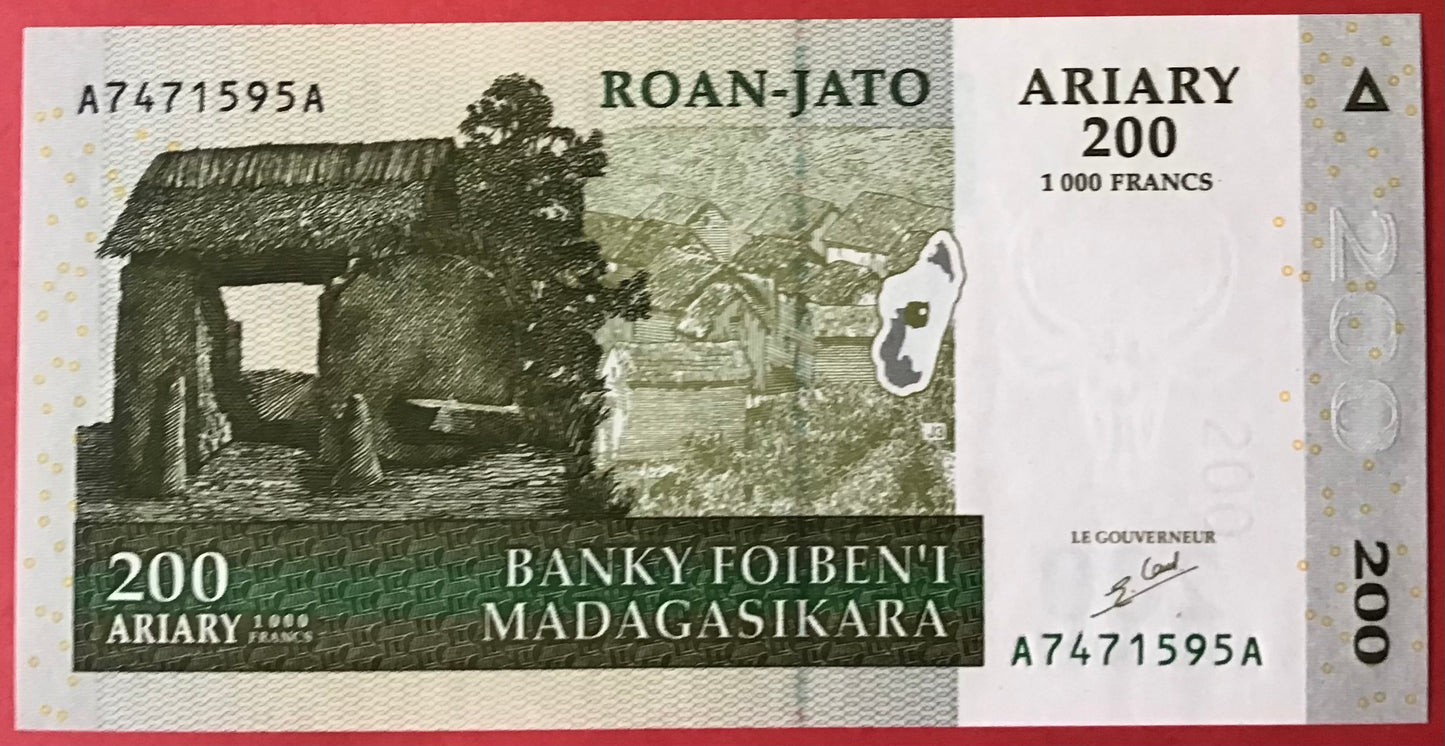Madagascar - 200 Ariary 2004 P#87a Kvalitet 0