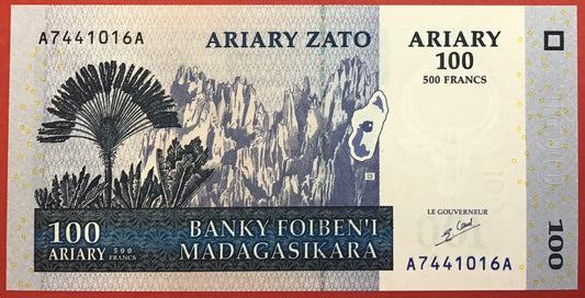 Madagascar - 100 Ariary 2004 P#86b Kvalitet 0