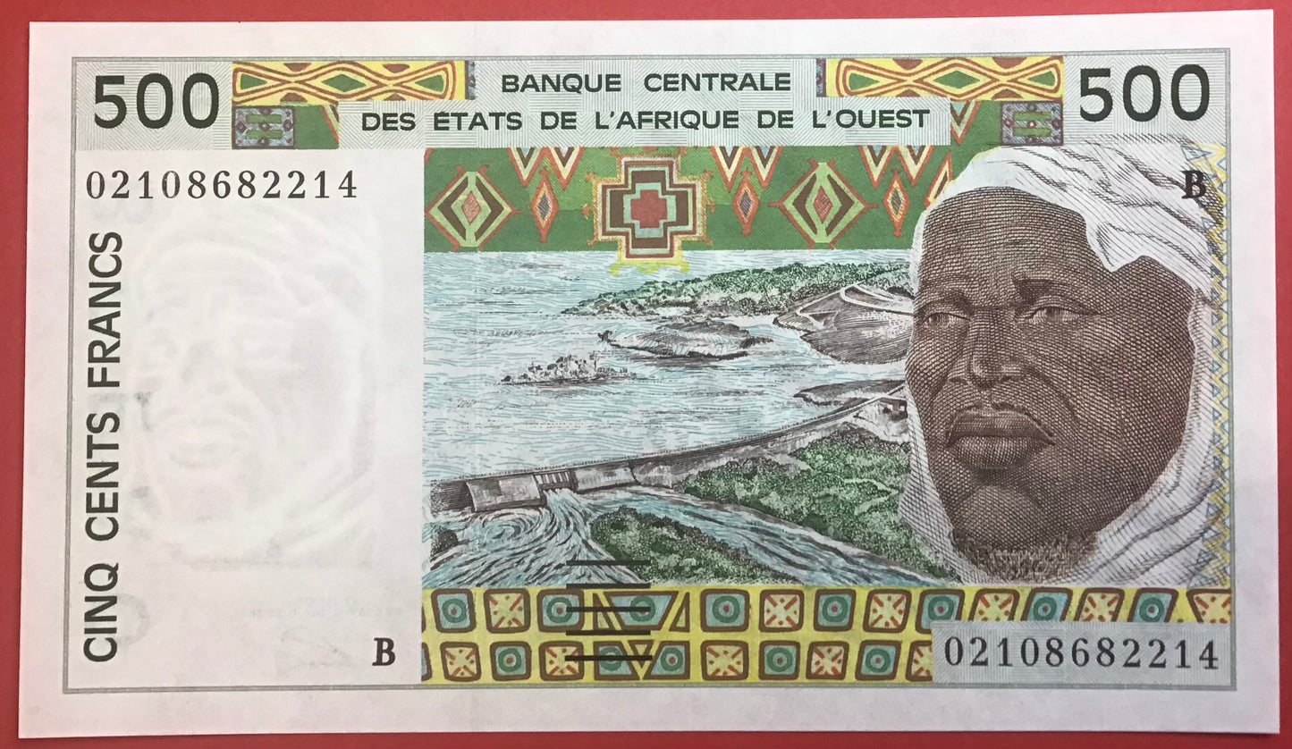 West African States/Benin - 500 Francs 2002 P#210Bn Kvalitet 0
