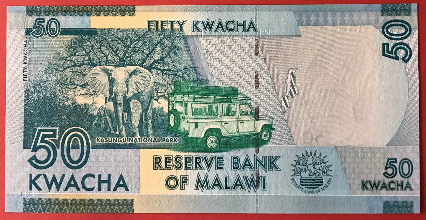 Malawi - 50 Kwacha 1.1.2012 P#58a Kvalitet 0