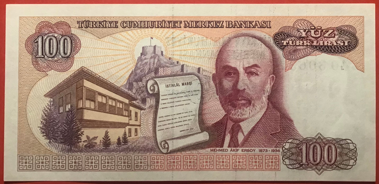 Turkey - 100 Lira (1984) P#194a Kvalitet 0