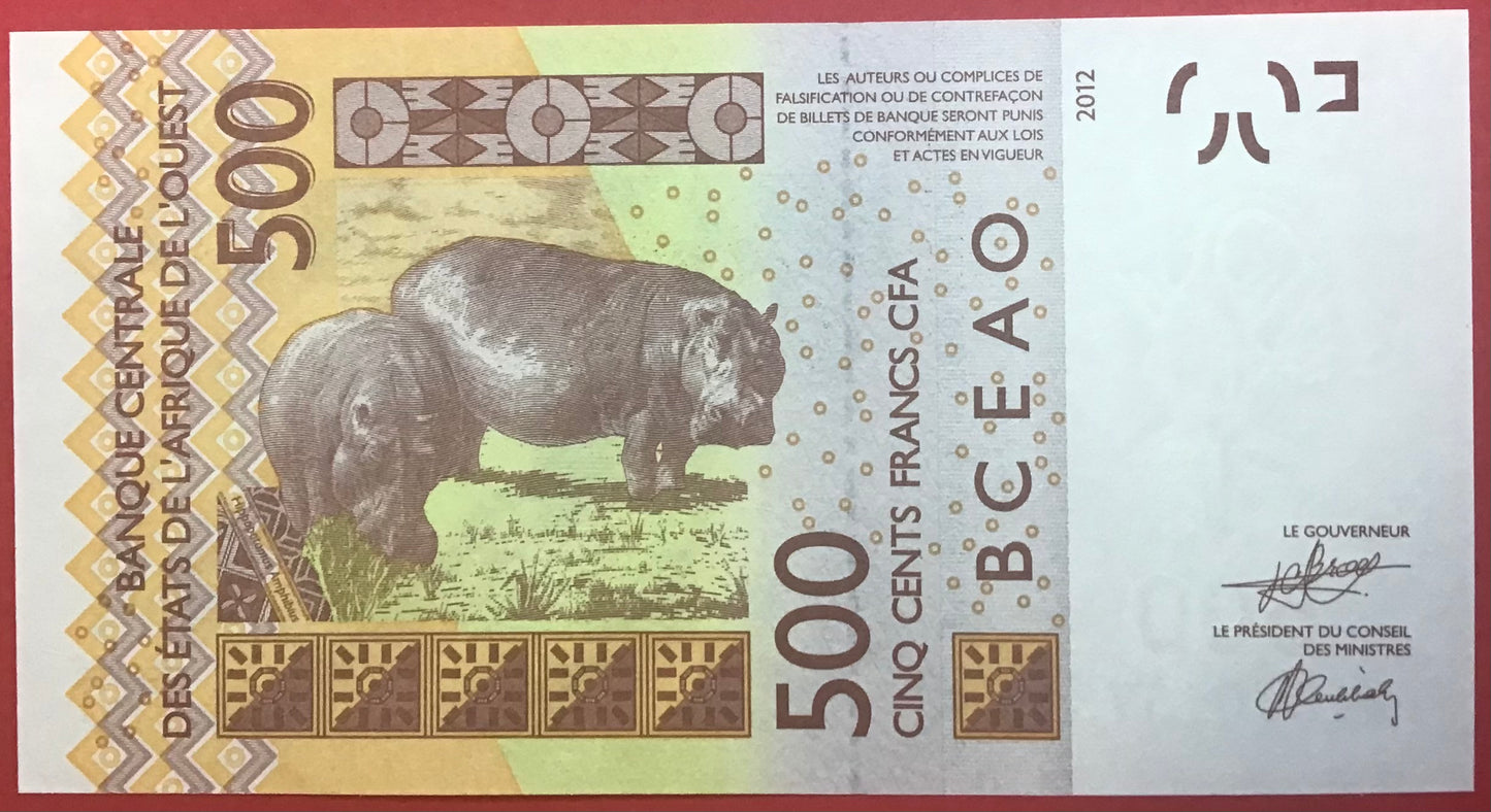 West African States/Senegal - 500 Francs 2024 P#719K Kvalitet 0