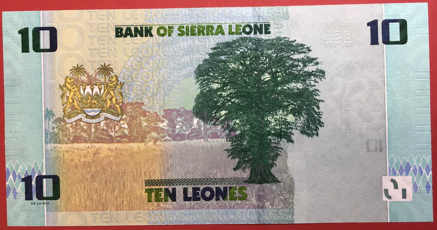 Sierra Leone - 10 Leones 27.4.2022 P#37 Kvalitet 0