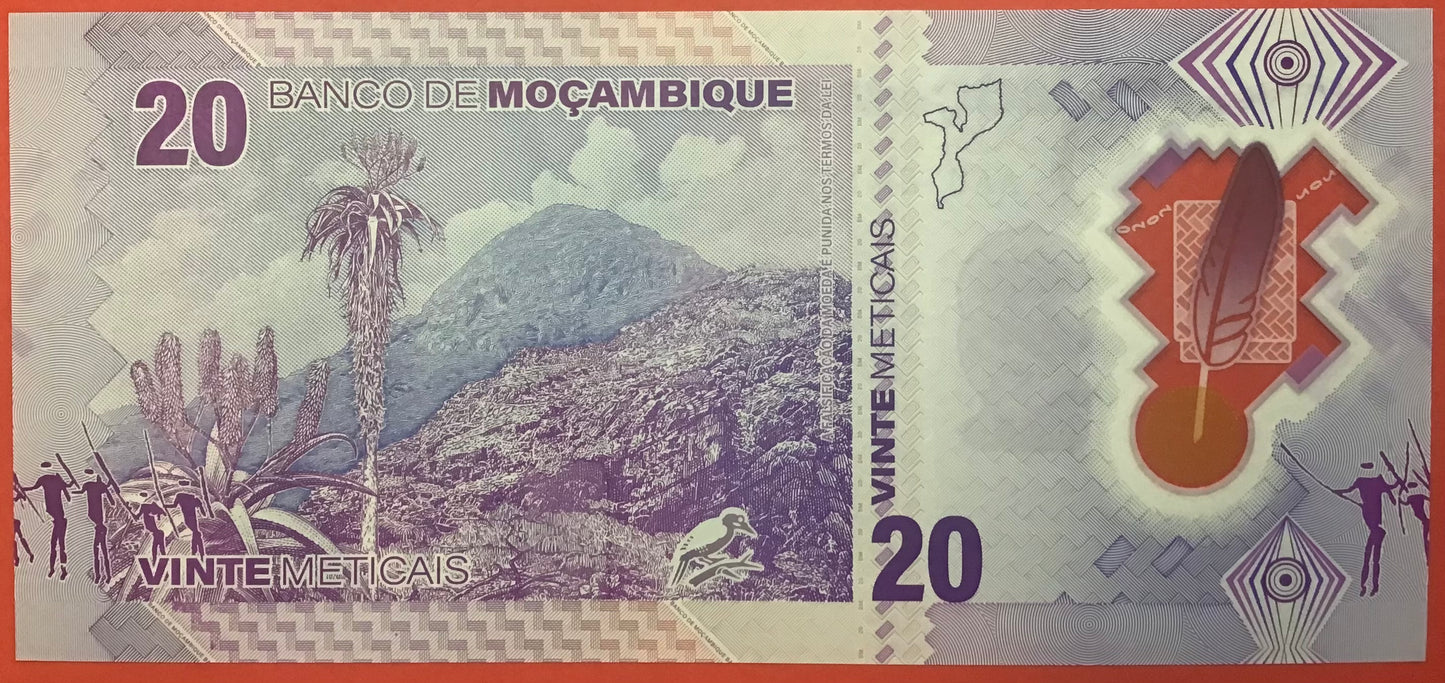 Mozambique - 20 Meticais 16.06.2024 P#W155 Kvalitet 0