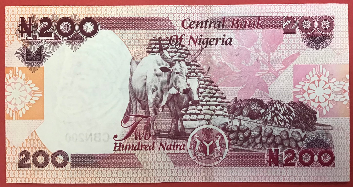 Nigeria - 200 Naira 2023 P#W47 Kvalitet 0