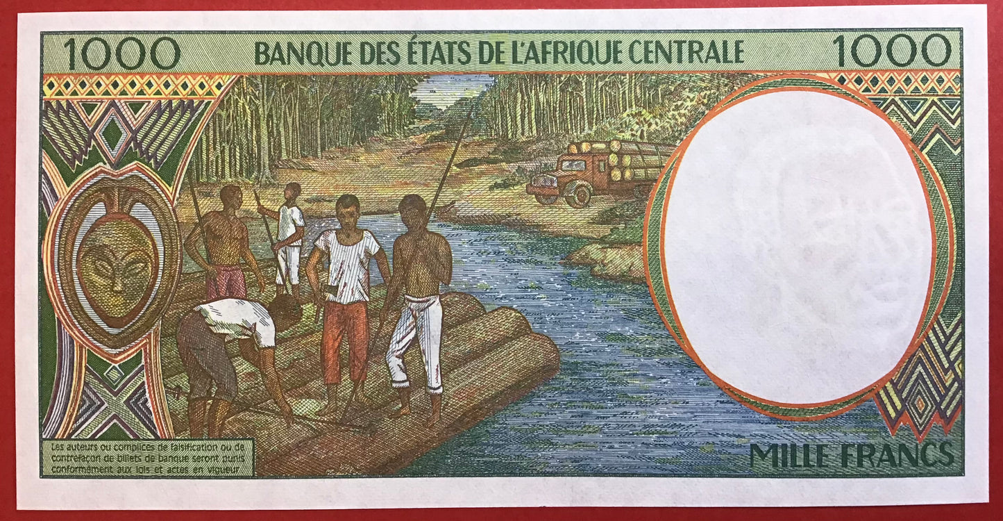 Central African Republic/Chad - 1000 Francs 2000 P#602Pg Kvalitet 0