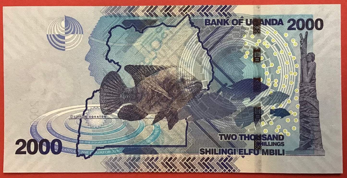 Uganda - 2000 Shillings 2022 P#50 Kvalitet 0