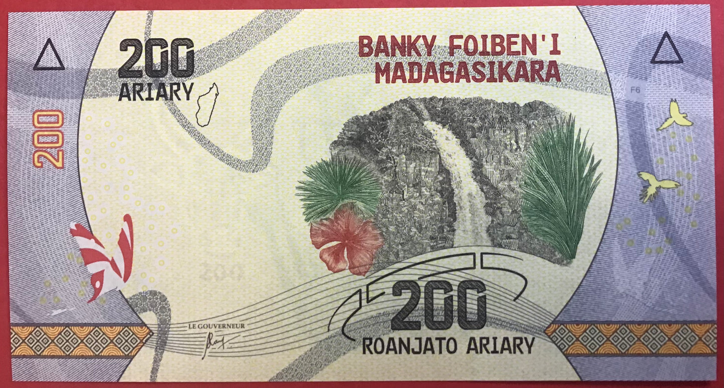 Madagascar - 200 Ariary (2017) P#98 Kvalitet 0
