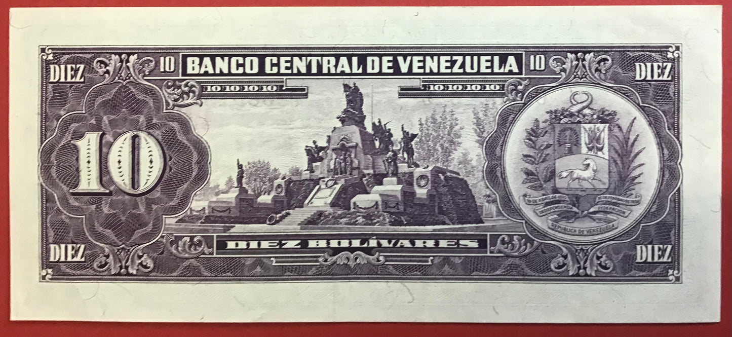 Venezuela - 10 Bolívares 3.11.1988 P#62 Kvalitet 0