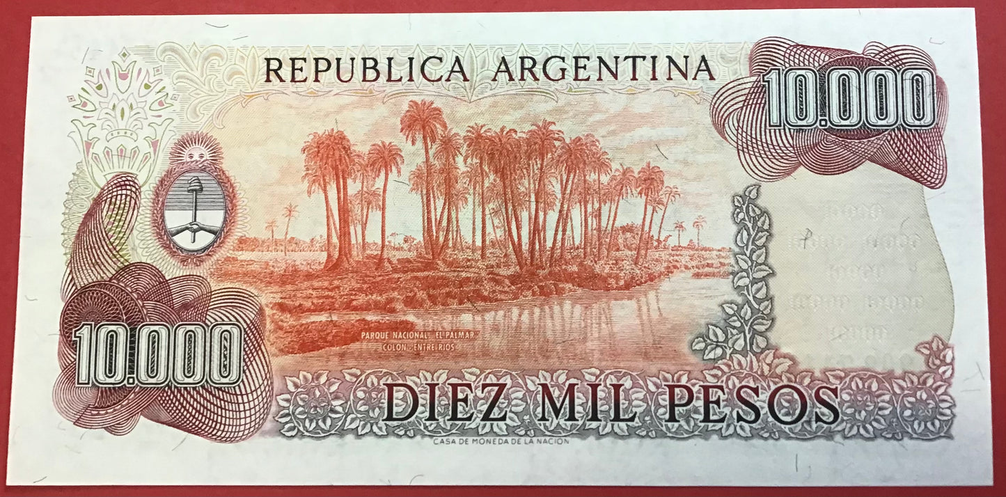Argentina - 10.000 Pesos (1976-83) P#306b Kvalitet 0