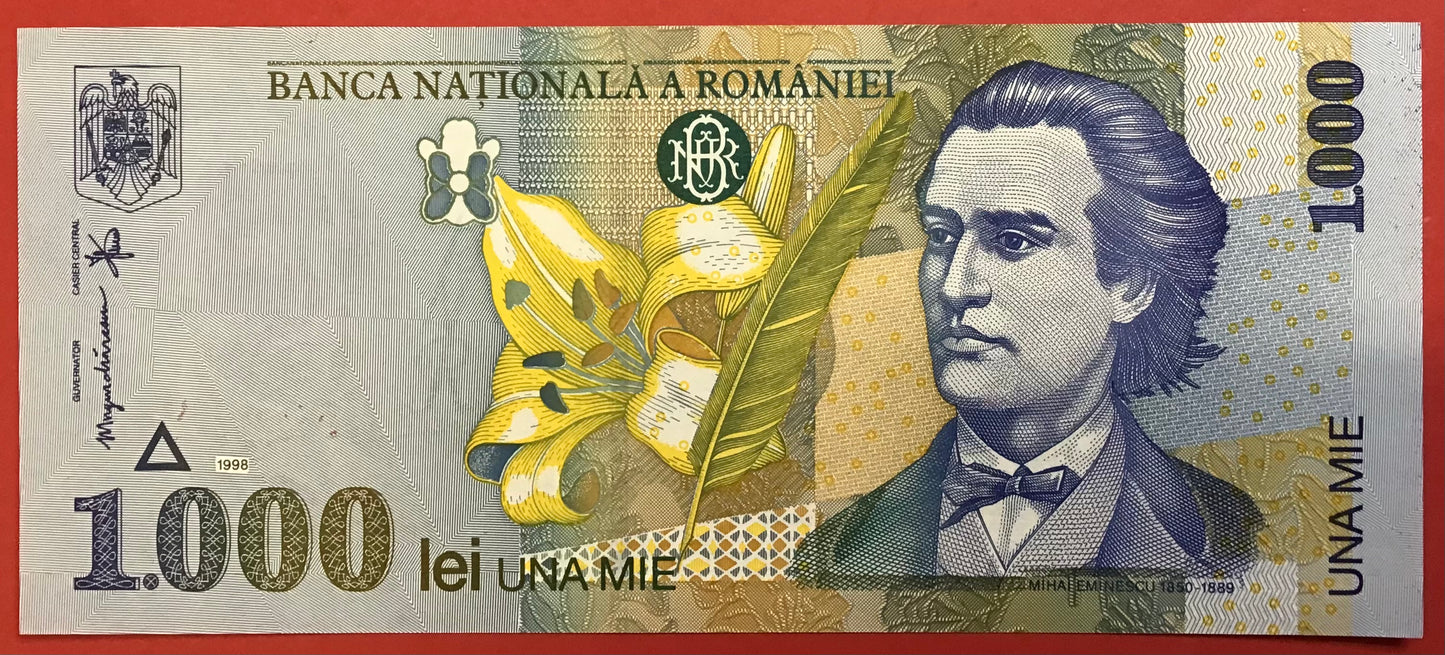 Romania - 1000 Lei 1998 P#106 Kvalitet 0