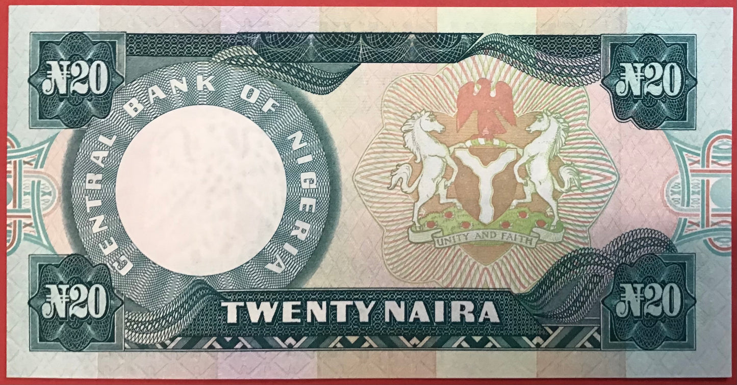 Nigeria - 20 Naira 2003 P#26g Kvalitet 0