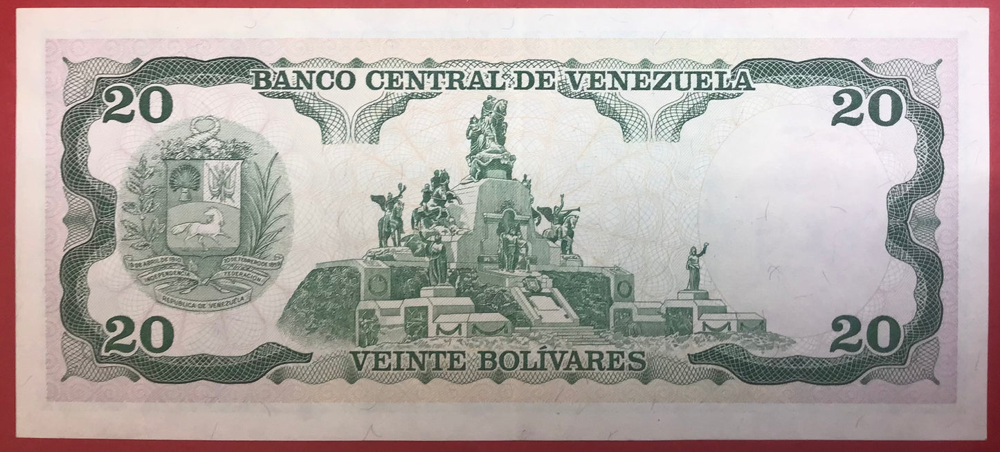 Venezuela - 20 Bolívares 5.6.1995 P#63e Kvalitet 0