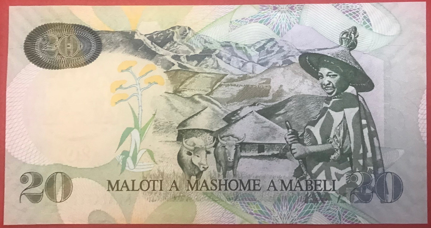 Lesotho - 20 Maloti 2009 P#16g Kvalitet 01/0