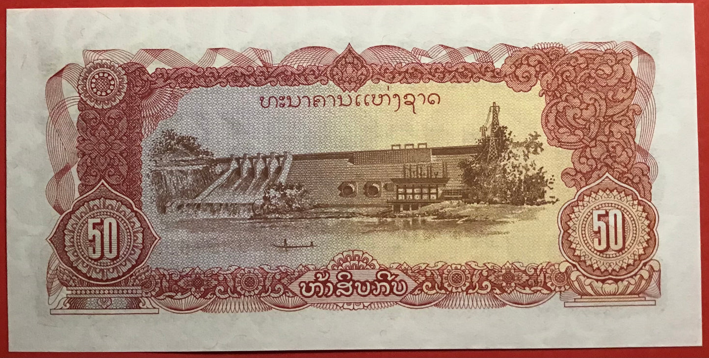 Lao - 50 Kip (1979) P#29b Kvalitet 0