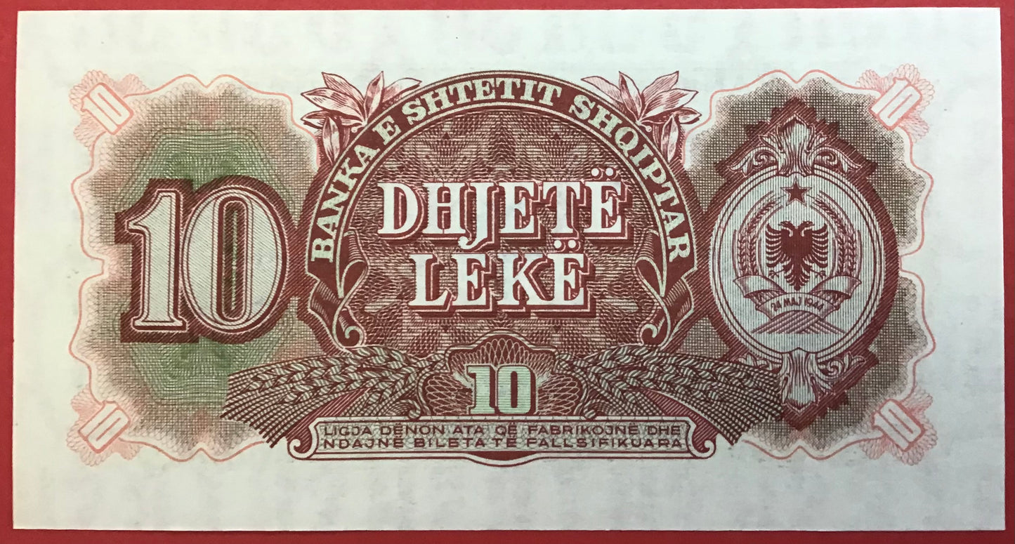 Albania - 10 Lekë 1957 P#28a Kvalitet 0