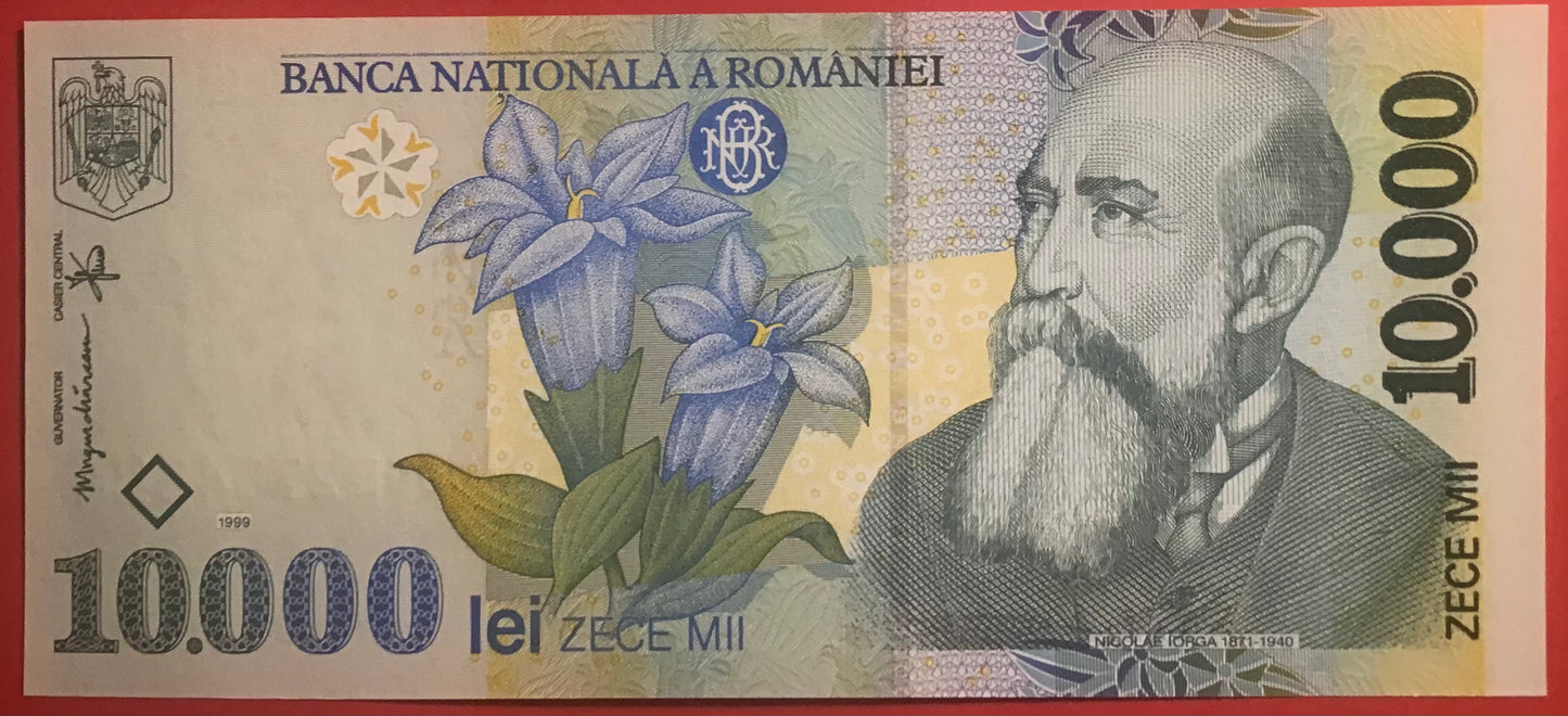 Romania - 10.000 Lei 1999 P#108a Kvalitet 0