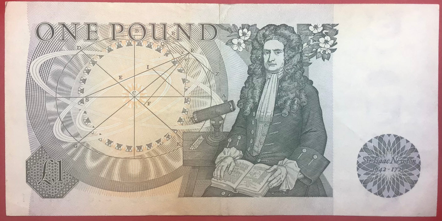 Great Britain - 1 Pound (1978-80) P#377a Kvalitet 1+