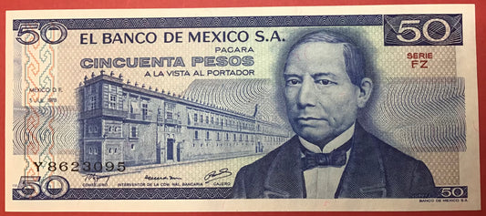 Mexico - 50 Pesos 5.7.1978 P#65c Kvalitet 0