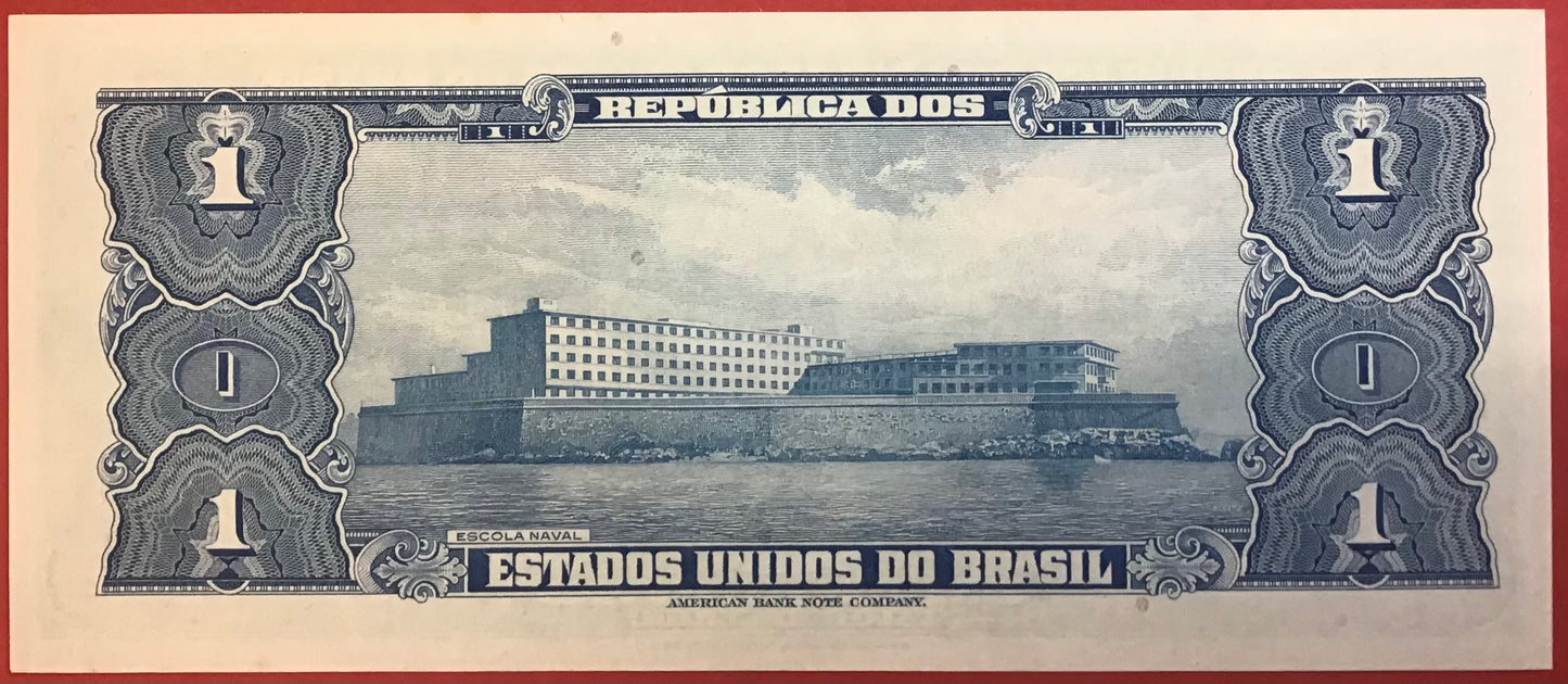 Brazil - 1 Cruzeiro (1954-58) P#150a Kvalitet 0