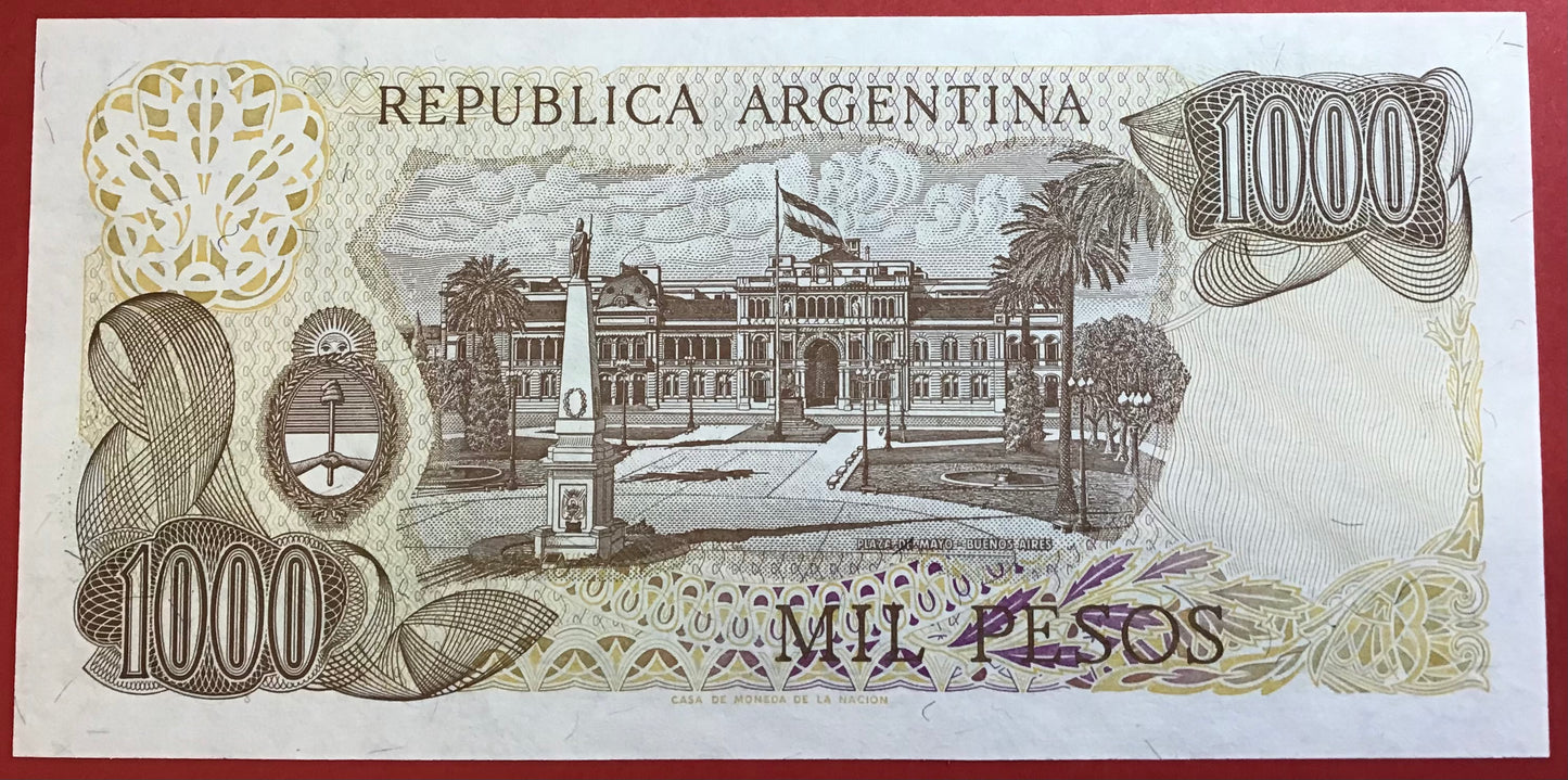 Argentina - 1000 Pesos (1976-83) P#304 Kvalitet 0