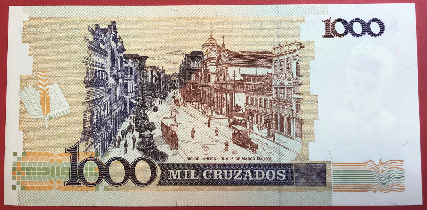 Brazil - 1000 Cruzados 1988 P#213b Kvalitet 0