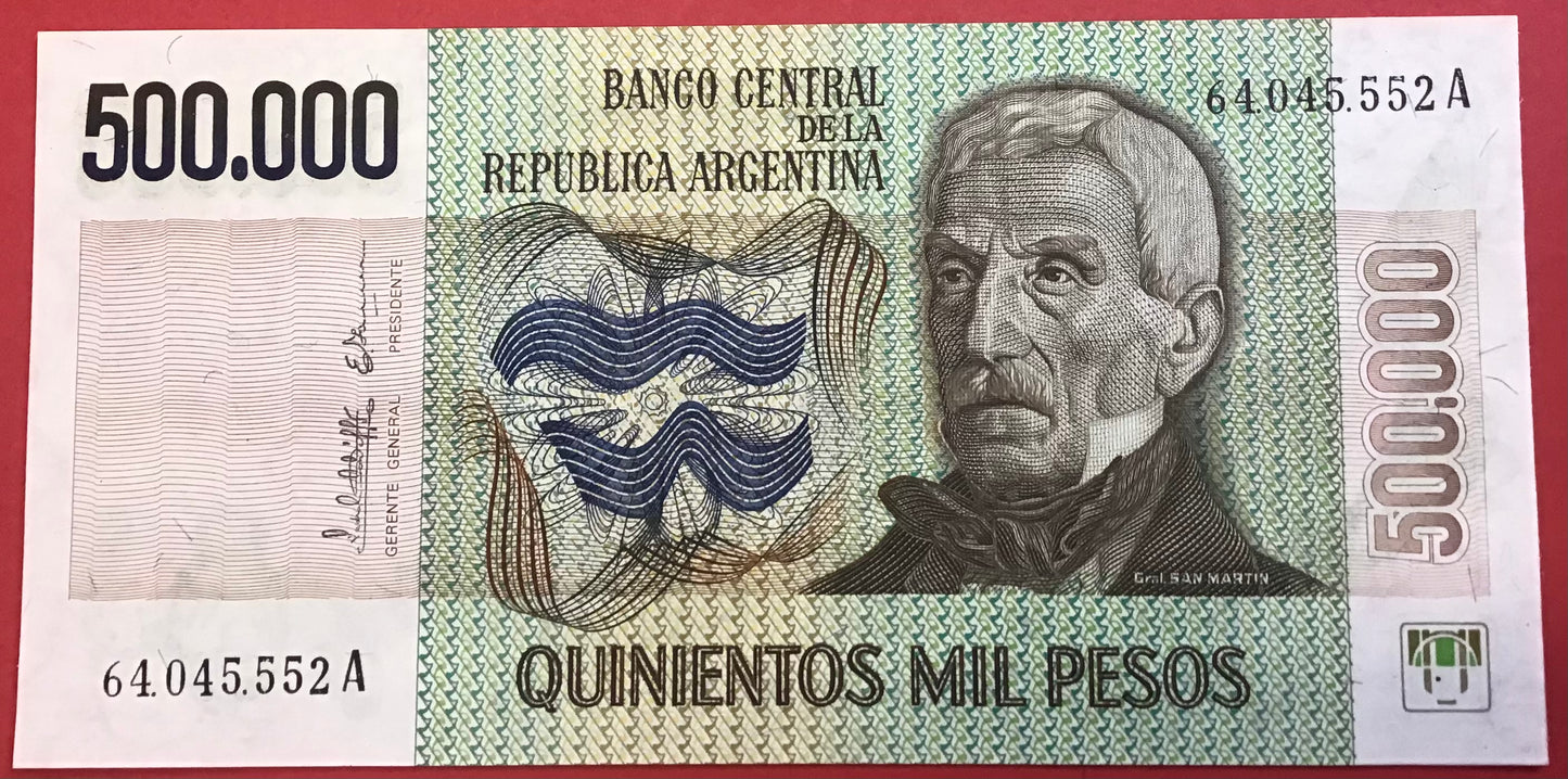 Argentina - 500.000 Pesos (1980-83) P#309 Kvalitet 0