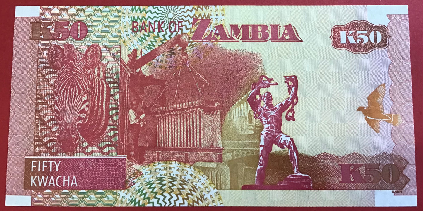 Zambia - 50 Kwacha 2006 P#37e Kvalitet 0