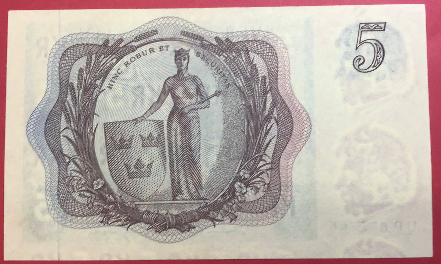 Sweden - 5 Kronor 1963 P#50b Kvalitet 01