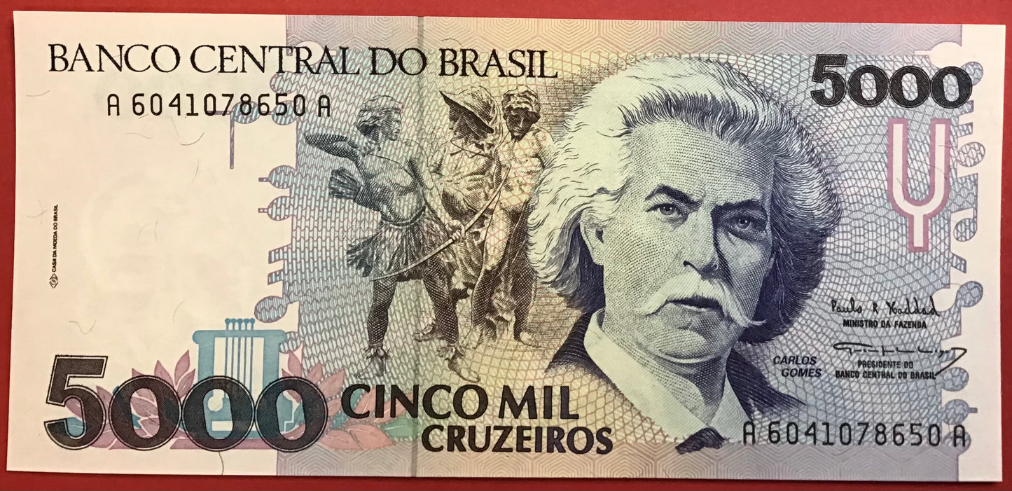 Brazil - 5000 Cruzeiros 1993 P#232c Kvalitet 0