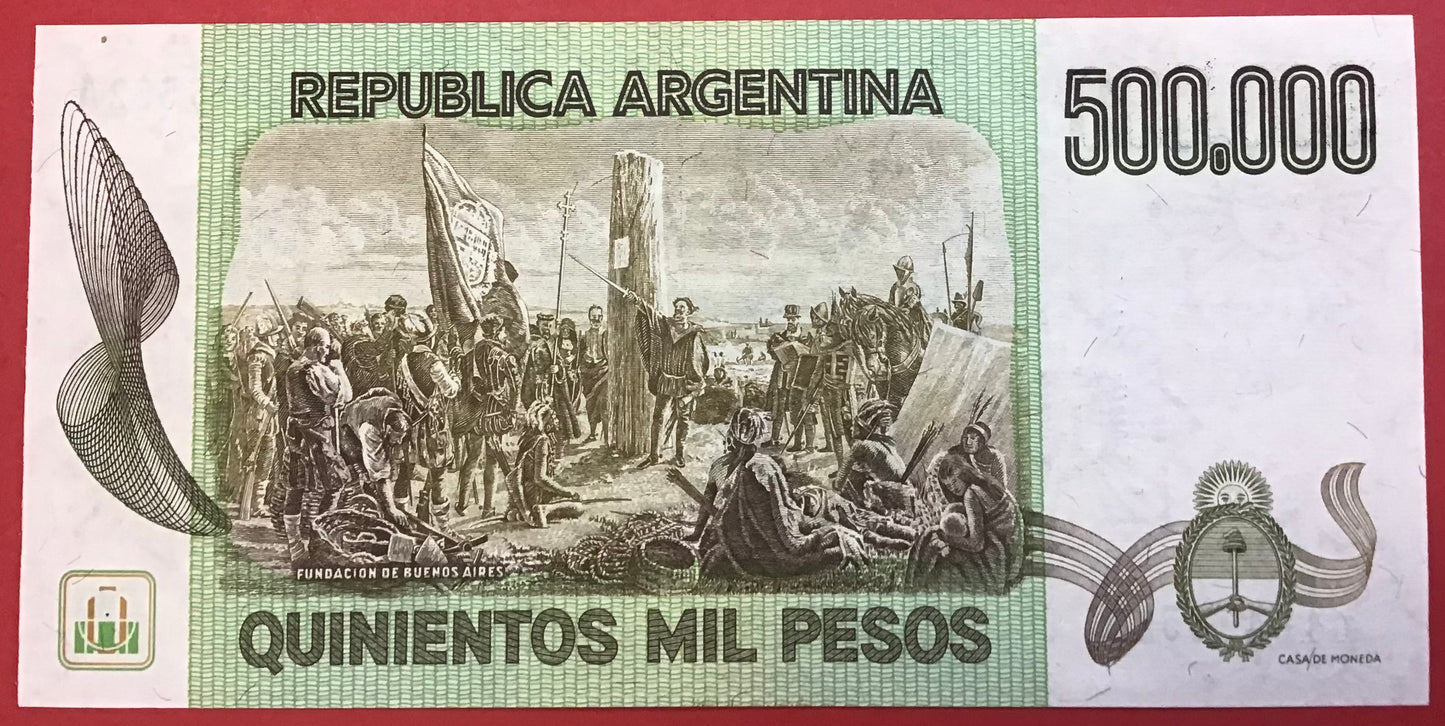 Argentina - 500.000 Pesos (1980-83) P#309 Kvalitet 0