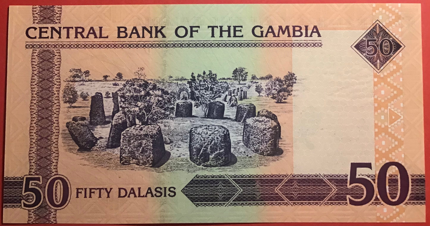 Gambia - 50 Dalasis (2001-2005) P#23c Kvalitet 0