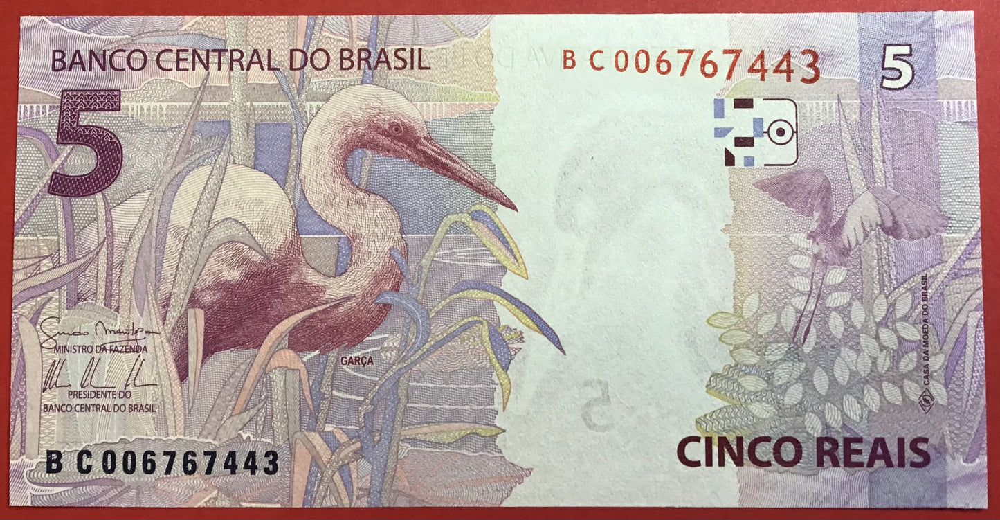 Brazil - 5 Reals 2010 P#253 Kvalitet 0