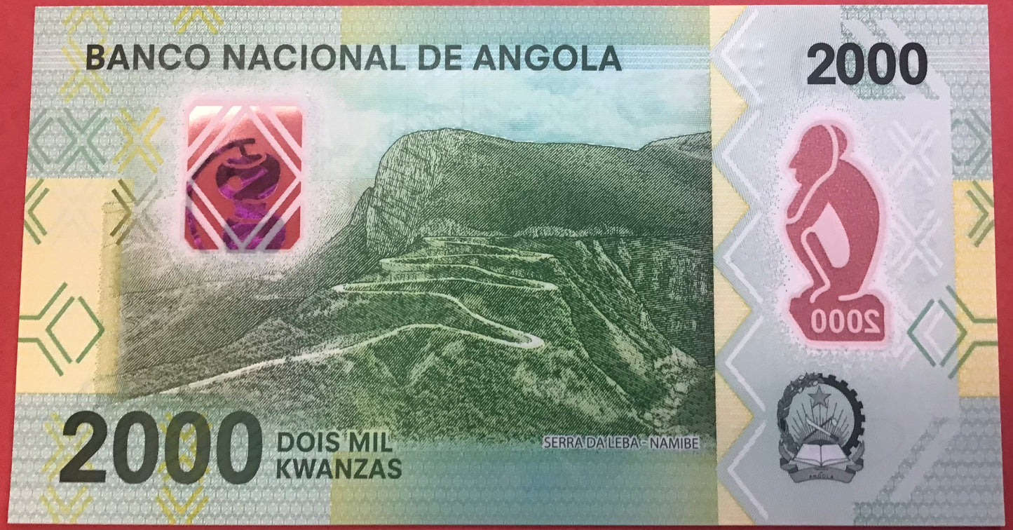 Angola - 2000 Kwanzas 2020 P#W163 Kvalitet 0