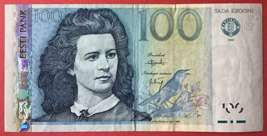 Estonia - 100 Krooni 1999 P#82a Kvalitet 1+