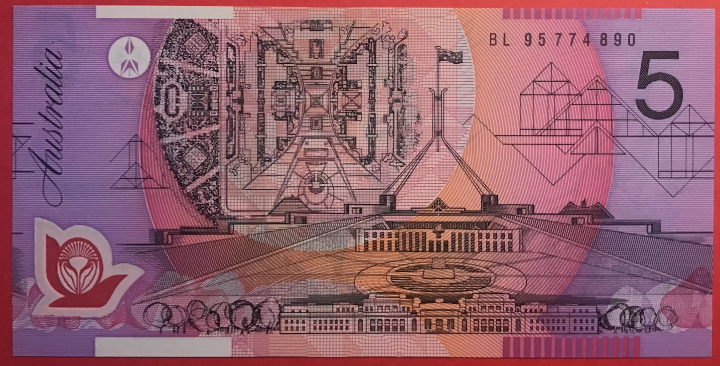 Australia - 5 Dollars 1995 P#51 Kvalitet 0