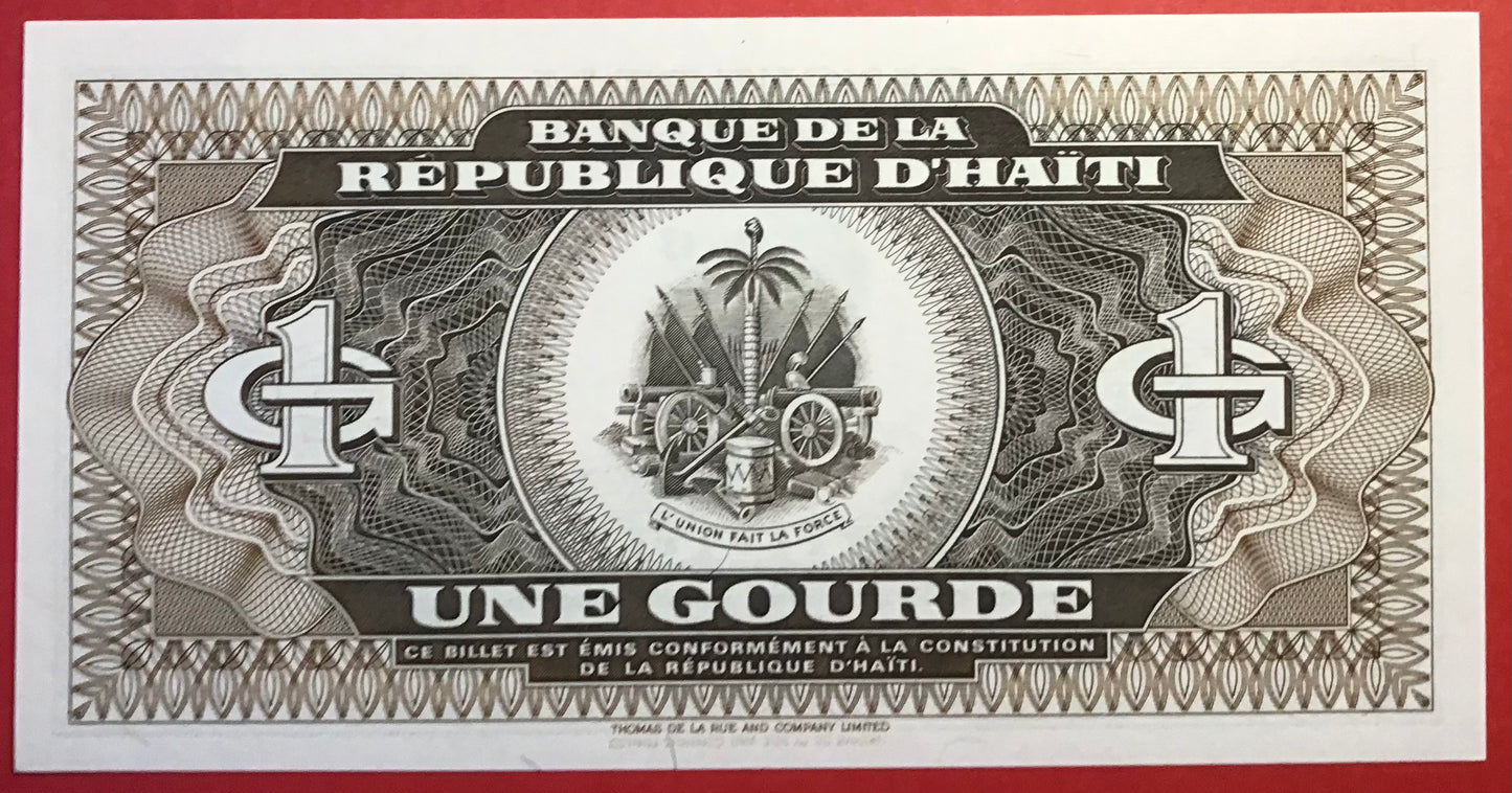 Haiti -1 Gourde 1992 P#259a Kvalitet 0